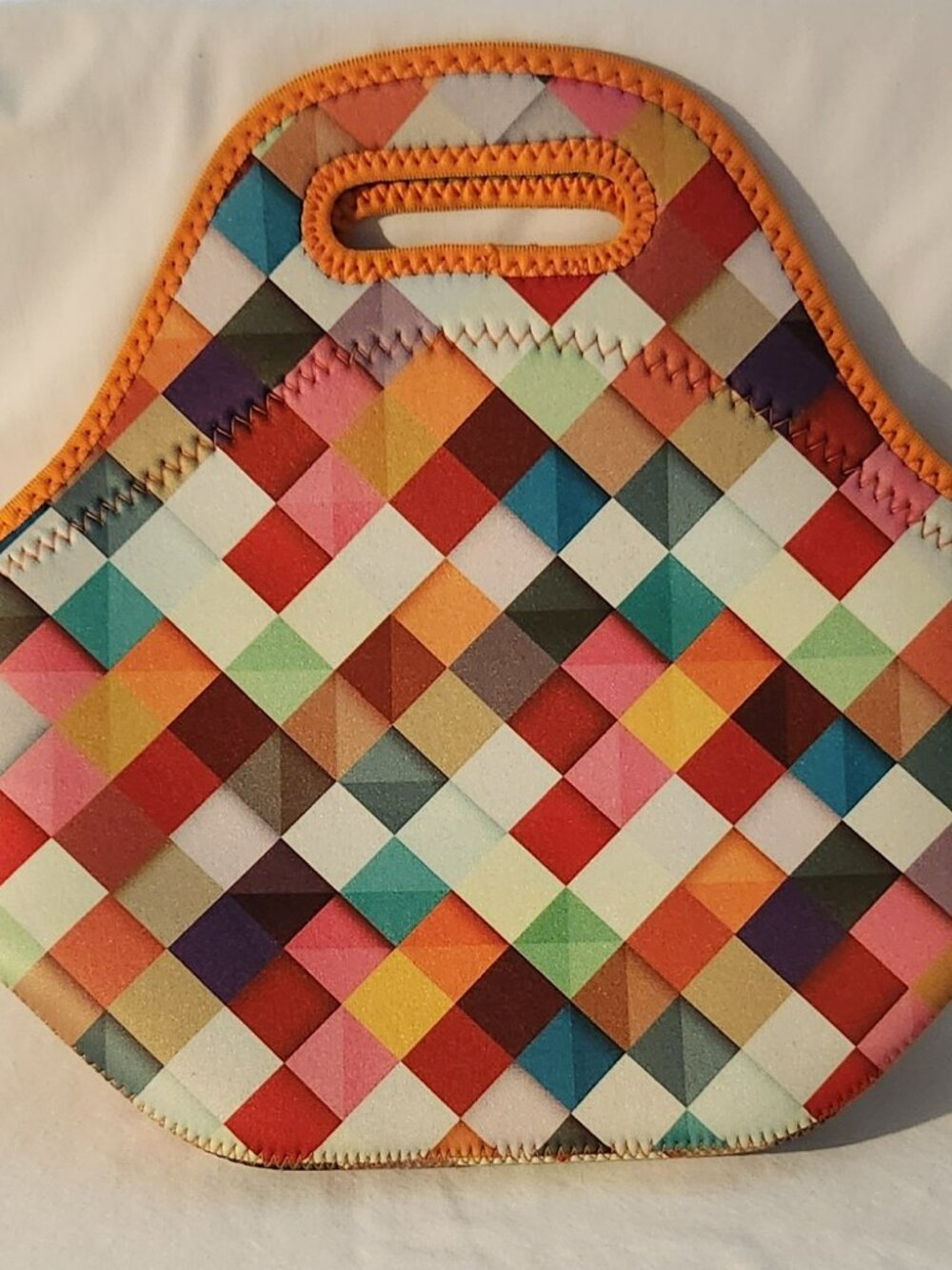 Artovida lunchbag multicolor zip close EUC
